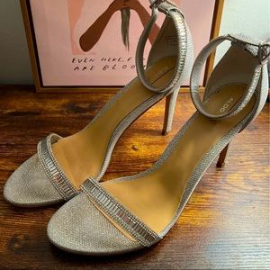 ALDO metallic heeled sandals